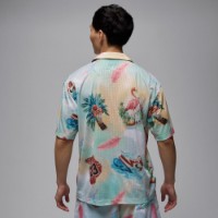 Cămașă bărbătească Nike M Jordan Ess Smr Pk Aop Camp Top Sail/Glacier Blue, s.M imaginea #2 — magazin online Desire.md