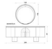 Тумба Luxe Life Aura Mirror (084492) фото №2 — интернет-магазин Desire.md