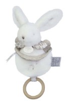 Jucărie de pluș Doudou Musical Rabbit White (DC4365)