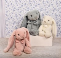 Jucărie de pluș Doudou Pearl Grey Rabbit 30cm imaginea #2 — magazin online Desire.md