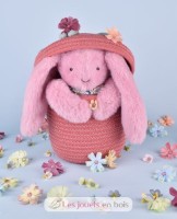 Jucărie de pluș Doudou Rabbit Pink 25cm (DC4297) imaginea #4 — magazin online Desire.md