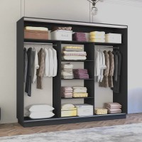 Dulap cu uşi glisante Mobildor-Lux Fox Mirror 270x220 Anthracite (fox6409) imaginea #2 — magazin online Desire.md