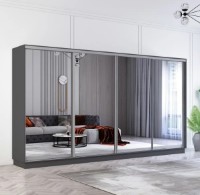 Шкаф-купе Mobildor-Lux Fox Mirror 380x220 Anthracite (fox7508)