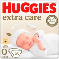 Подгузники Huggies Extra Care Small 0 25pcs фото №1 — интернет-магазин Desire.md