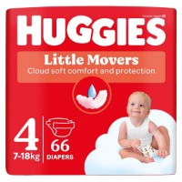 Подгузники Huggies Little Movers Mega 4/7-18kg 66pcs