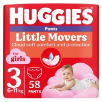 Подгузники-трусики Huggies Pants Mega 3 Girl 6-11kg 58pcs