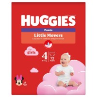 Подгузники-трусики Huggies Mega 4 Girl 9-14kg 72pcs