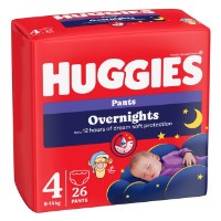 Подгузники-трусики Huggies Overnights 4/9-14kg 26pcs