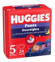 Подгузники-трусики Huggies Overnights 5/12-17kg 24pcs