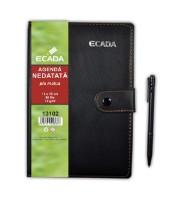 Agendă Ecada A5/96p Black (13102)