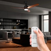 Ventilator de tavan Ufesa Nepal Negro Roble (058486) imaginea #3 — magazin online Desire.md