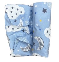 Cearșaf pentru copii ES Blue Clouds 120x60cm imaginea #2 — magazin online Desire.md