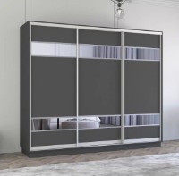 Dulap cu uşi glisante Mobildor-Lux Fox Mirror Elements 270x240 Anthracite (fox6427) imaginea #1 — magazin online Desire.md