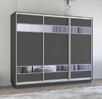 Dulap cu uşi glisante Mobildor-Lux Fox Mirror Elements 310x200 Anthracite (fox7362) imaginea #1 — magazin online Desire.md