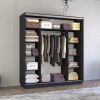 Dulap cu uşi glisante Mobildor-Lux Fox 190x200 Anthracite (fox6599) imaginea #2 — magazin online Desire.md