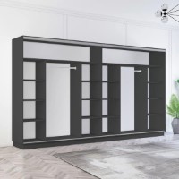 Шкаф-купе Mobildor-Lux Fox 400x200 Anthracite (fox7124) фото №2 — интернет-магазин Desire.md