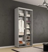 Шкаф-купе Mobildor-Lux Compact Chipboard/Mirror 120x200 Grey (00012891) фото №2 — интернет-магазин Desire.md