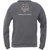 Мужская толстовка Soling Santa paws Grey, s.S (Print-865) фото №2 — интернет-магазин Desire.md