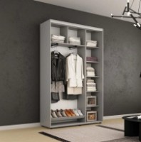 Dulap cu uşi glisante Mobildor-Lux Compact Lines 140x200 Grey (00013137) imaginea #2 — magazin online Desire.md