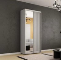 Dulap cu uşi glisante Mobildor-Lux Compact Lines/Mirror 120x230 Grey (00012931) imaginea #1 — magazin online Desire.md