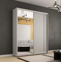 Dulap cu uşi glisante Mobildor-Lux Compact Lines/Mirror 220x210 Grey (00013171) imaginea #1 — magazin online Desire.md