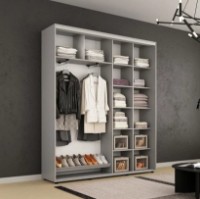 Dulap cu uşi glisante Mobildor-Lux Compact Lines/Mirror 230x210 Grey (00013178) imaginea #2 — magazin online Desire.md