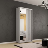 Dulap cu uşi glisante Mobildor-Lux Compact Meander/Mirror 130x230 Grey (00012919) imaginea #1 — magazin online Desire.md
