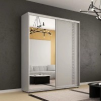 Шкаф-купе Mobildor-Lux Compact Meander/Mirror 200x230 Grey (00013193) фото №1 — интернет-магазин Desire.md