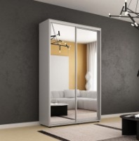 Dulap cu uşi glisante Mobildor-Lux Compact Mirror 140x210 Grey (00013099)