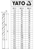 Набор свёрл Yato YT-41604 фото №2 — интернет-магазин Desire.md