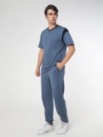 Мужской спортивный костюм Bumbacel MSET8001_5002_M5 Grey, s.XL