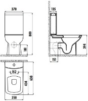 Vas WC Creavit Lara LR360.00CB/LR410/KC1603.01.00/IT5130 imaginea #4 — magazin online Desire.md
