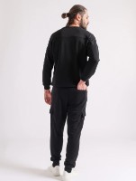 Мужской спортивный костюм Bumbacel MTR98025F_0303_S5 Black, s.XXL фото №2 — интернет-магазин Desire.md