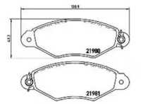 Комплект тормозных колодок Aplus 71125AAP фото №2 — интернет-магазин Desire.md