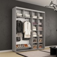 Шкаф-купе Mobildor-Lux Compact Mirror 200x230 Grey (00013209) фото №2 — интернет-магазин Desire.md