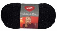 Нитка для вязания Red Heart Lisa Lurex Black 50g