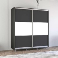 Dulap cu uşi glisante Mobildor-Lux Aron-S 190x240 Anthracite/White (arons4583) K imaginea #1 — magazin online Desire.md