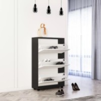 Обувница Mobildor-Lux Leo 100x27x125 Anthracite/White (10008890) фото №2 — интернет-магазин Desire.md