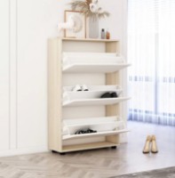 Обувница Mobildor-Lux Leo 100x27x125 Oak Sonoma/White (10008888) фото №2 — интернет-магазин Desire.md