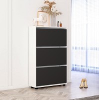 Обувница Mobildor-Lux Leo 100x27x125 White/Anthracite (00013531) фото №1 — интернет-магазин Desire.md