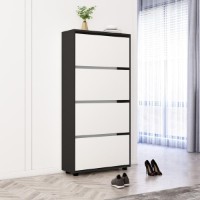 Обувница Mobildor-Lux Leo 100x27x164 Anthracite/White (00010141) фото №1 — интернет-магазин Desire.md