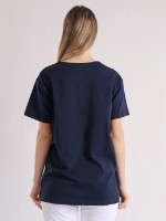 Tricou de dame Bumbacel WT37026_3920B2_L6 Blue, s.XXL imaginea #2 — magazin online Desire.md