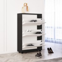 Обувница Mobildor-Lux Leo 80x27x125 Anthracite/White (10008767) фото №2 — интернет-магазин Desire.md