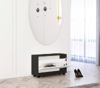 Обувница Mobildor-Lux Leo 80x27x47 Anthracite/White (10008609) фото №2 — интернет-магазин Desire.md