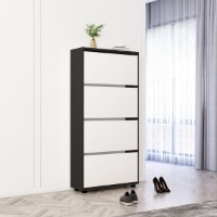 Обувница Mobildor-Lux Leo 90x27x164 Anthracite/White (10008589)