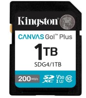 Карта памяти Kingston SDXC Canvas Go! Plus Gen 4 1Tb Class10 UHS-I U3 V30 (SDG4/1TB)