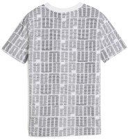 Tricou pentru copii Puma Ess Logo Lab All-Over Print Puma White, s.152 imaginea #2 — magazin online Desire.md