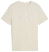 Детская футболка Puma Ess Script Alpine Snow, s.128