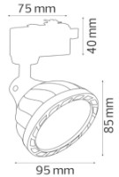 Трековые системы освещения Horoz 018-030-0026 White фото №2 — интернет-магазин Desire.md