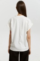 Женская футболка Bumbacel WT3884_0601_XS5 White, s.XL фото №2 — интернет-магазин Desire.md
